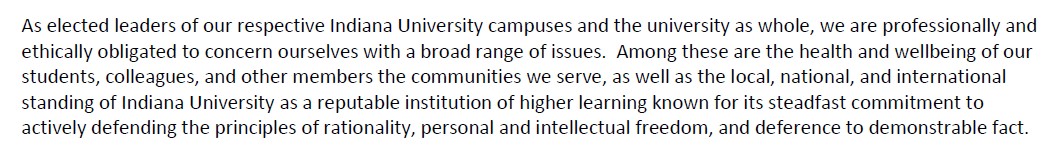 Opening paragraph of faculty leaders' 8/5/22 letter.